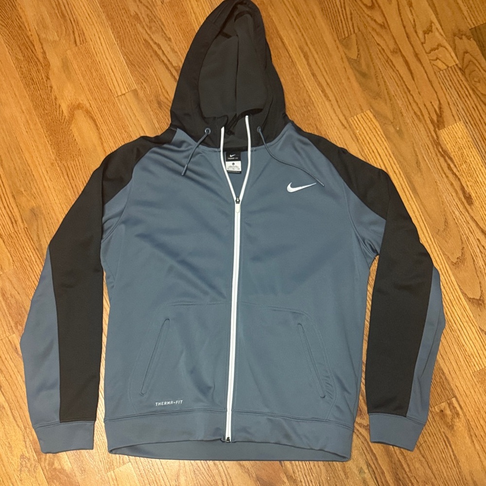 Men’s Nike XL Full Zip Hoodie Elite Therma Fit Blue